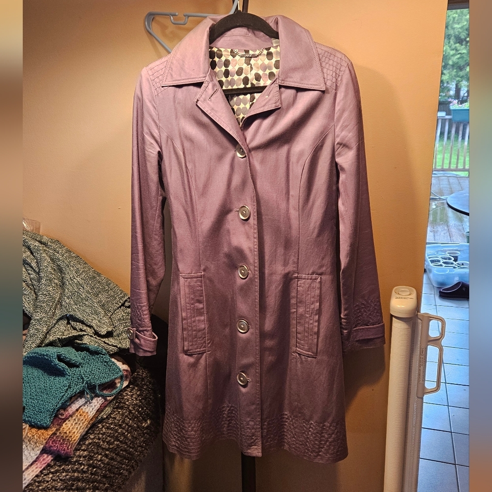 Apt. 9 Timeless Women's Purple Trench Coat